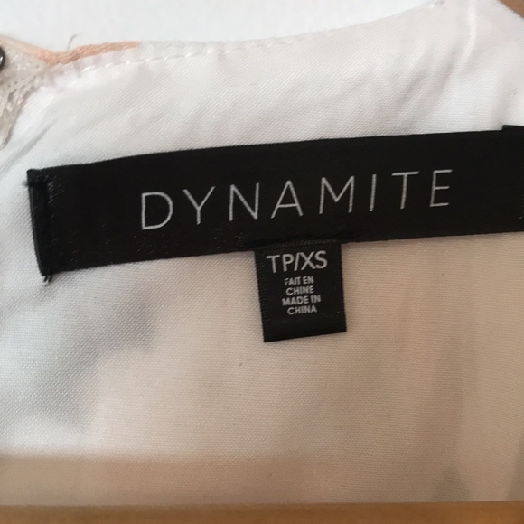 Dynamite Floral White Dress XSmall - Picture 5 of 5